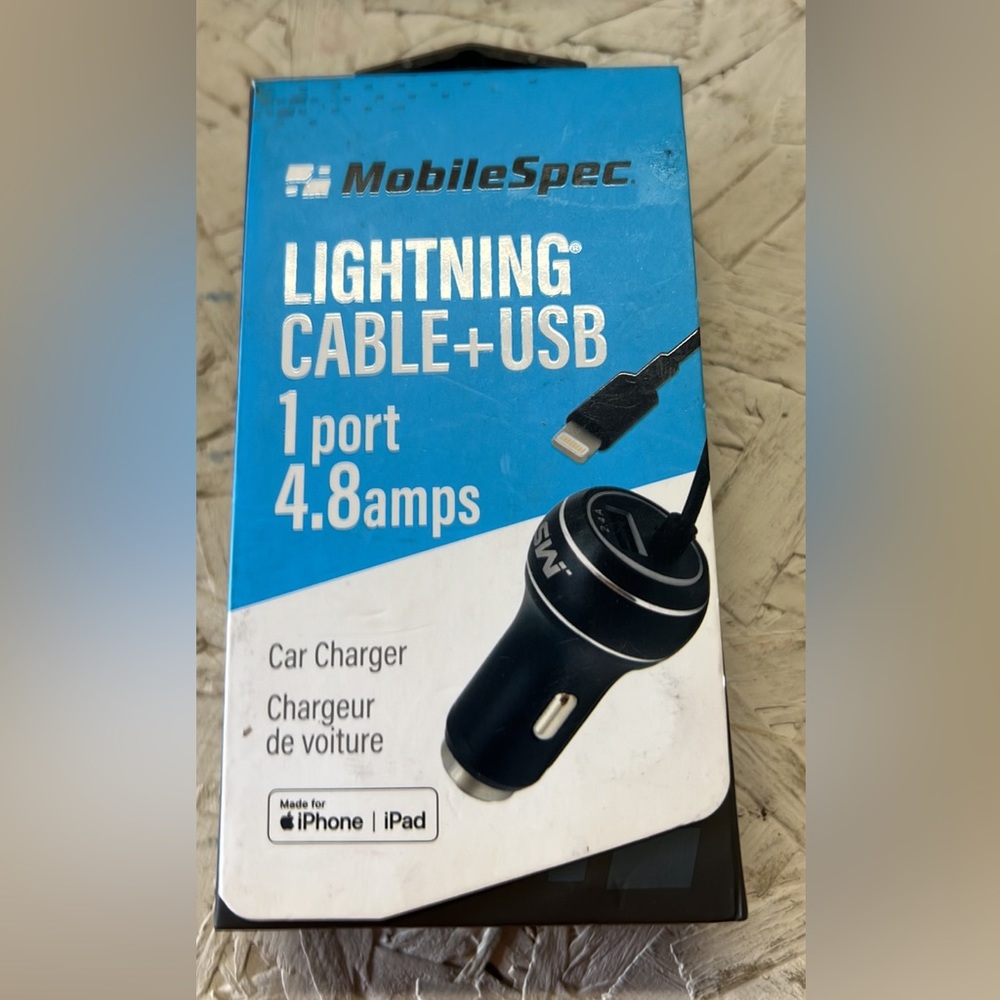 Mobile Spec IPhone car charger with cord